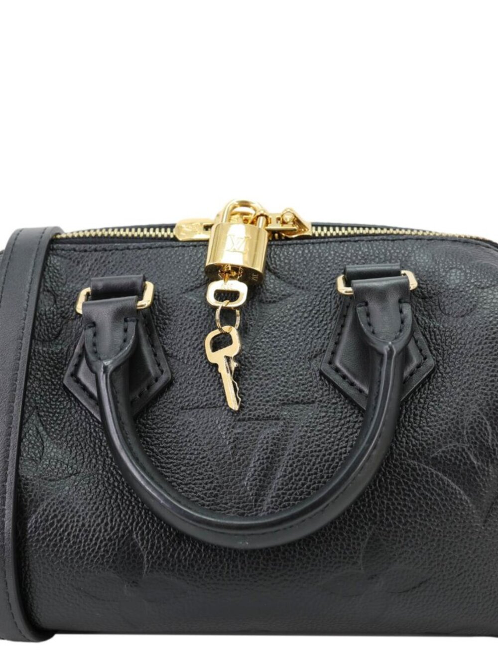 Louis Vuitton Speedy 20 Bandouliere Giant Monogram Empreinte Leather Shoulder B